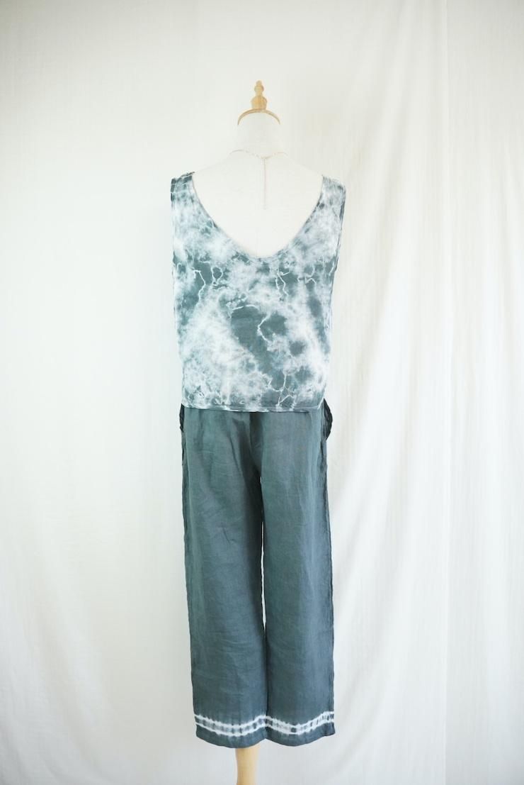French Linen Easy Pants Black 