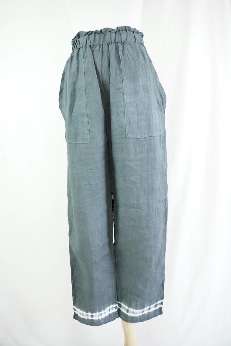 French Linen Easy Pants Black 