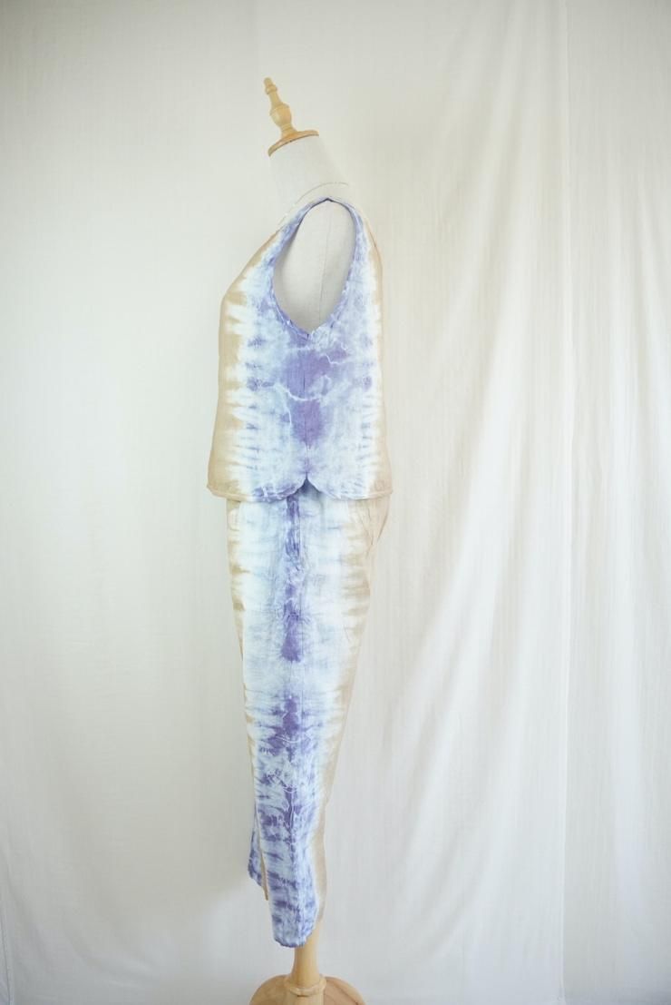 French Linen Easy Pants Hazelnuts x Lavender 