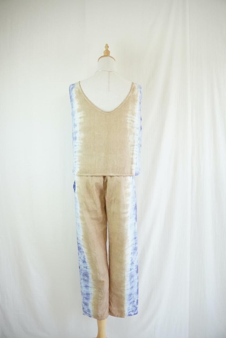 French Linen Easy Pants Hazelnuts x Lavender 