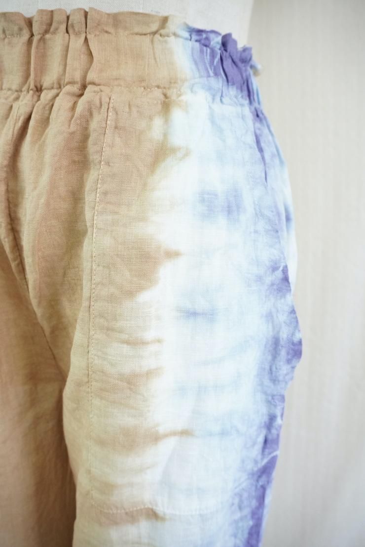 French Linen Easy Pants Hazelnuts x Lavender 