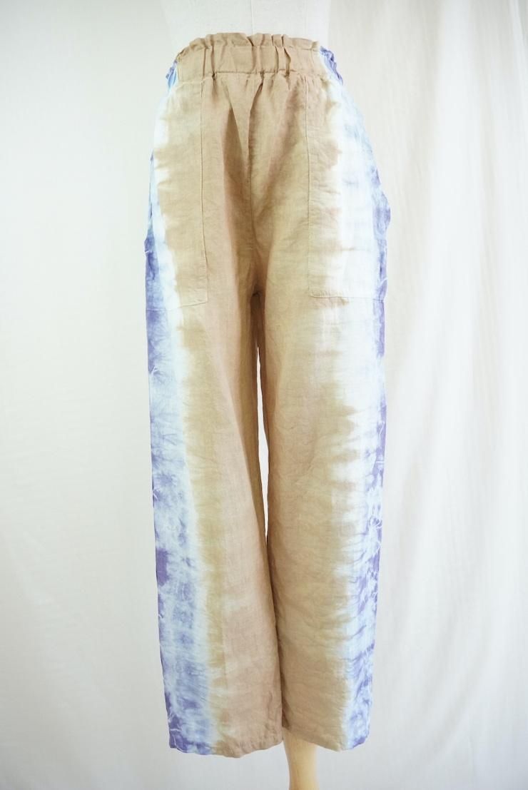 French Linen Easy Pants Hazelnuts x Lavender 