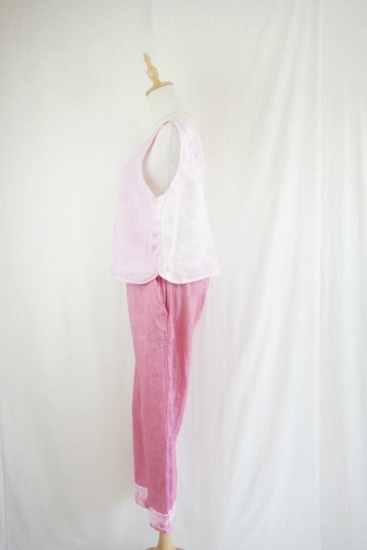 French Linen Easy Pants Bougainvillea