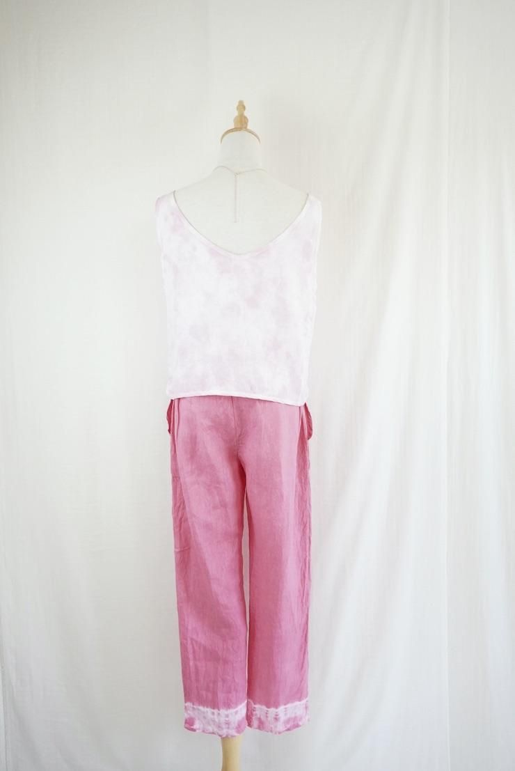 French Linen Easy Pants Bougainvillea