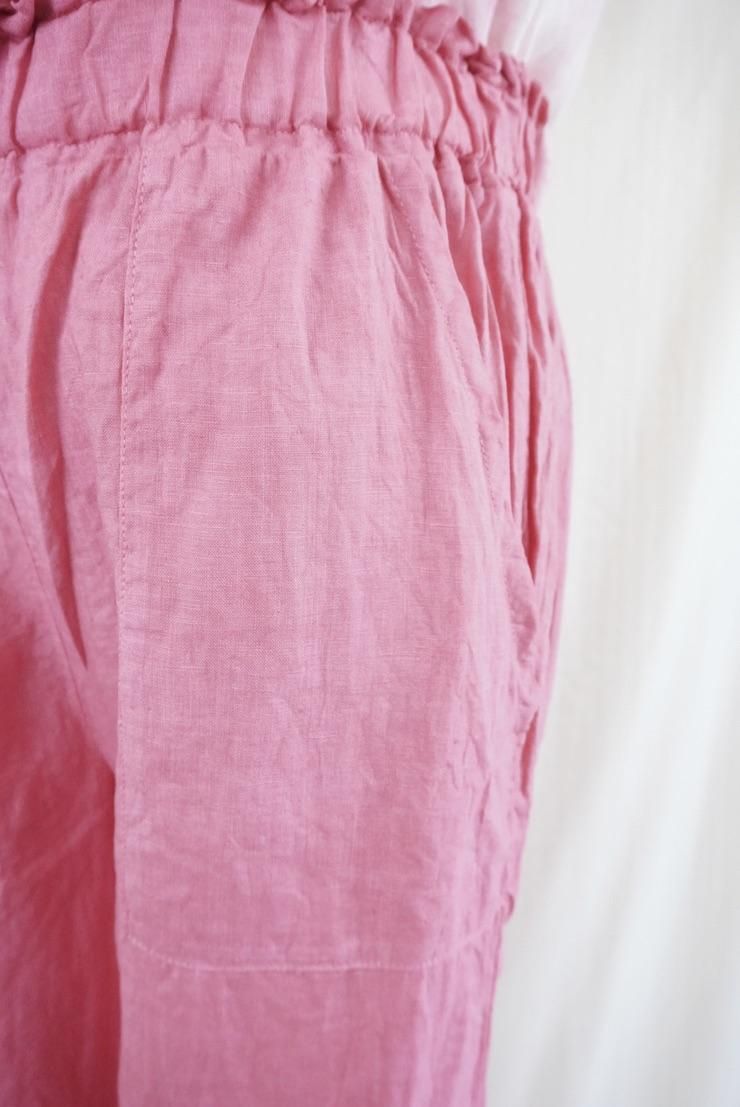 French Linen Easy Pants Bougainvillea