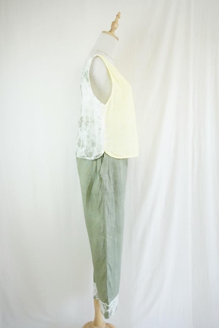 French Linen Easy Pants Greentea