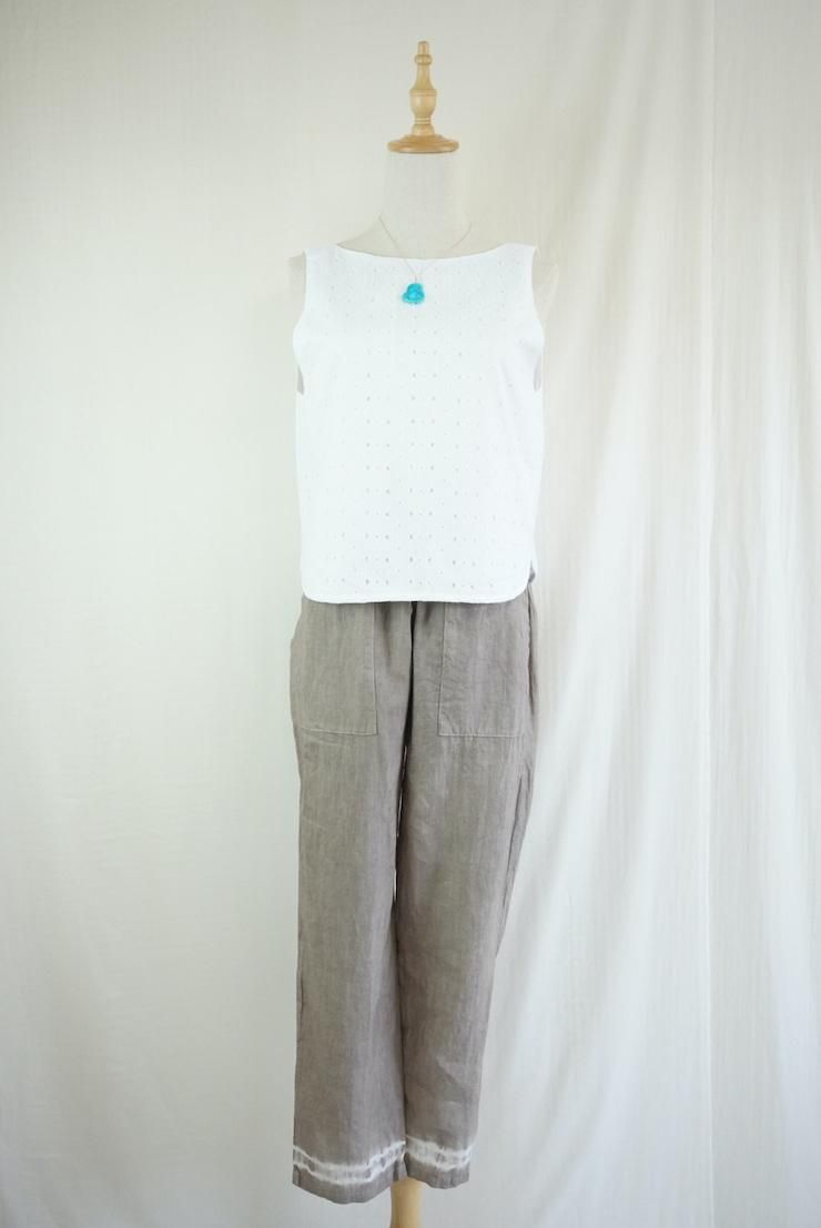French Linen Easy Pants Taupe