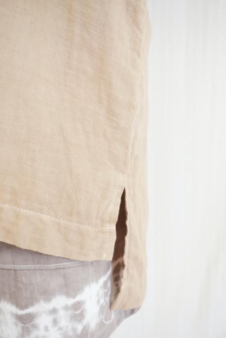 W gauze Big silhouette tank Hazelnuts 