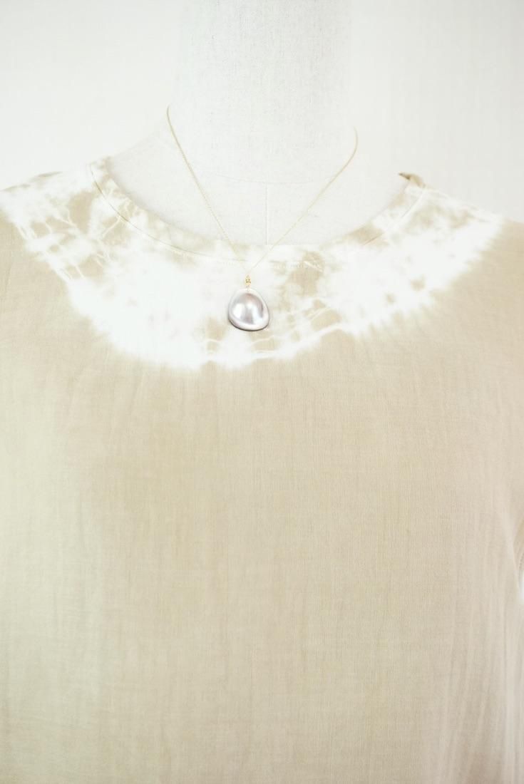 W gauze Big silhouette tank Hazelnuts 