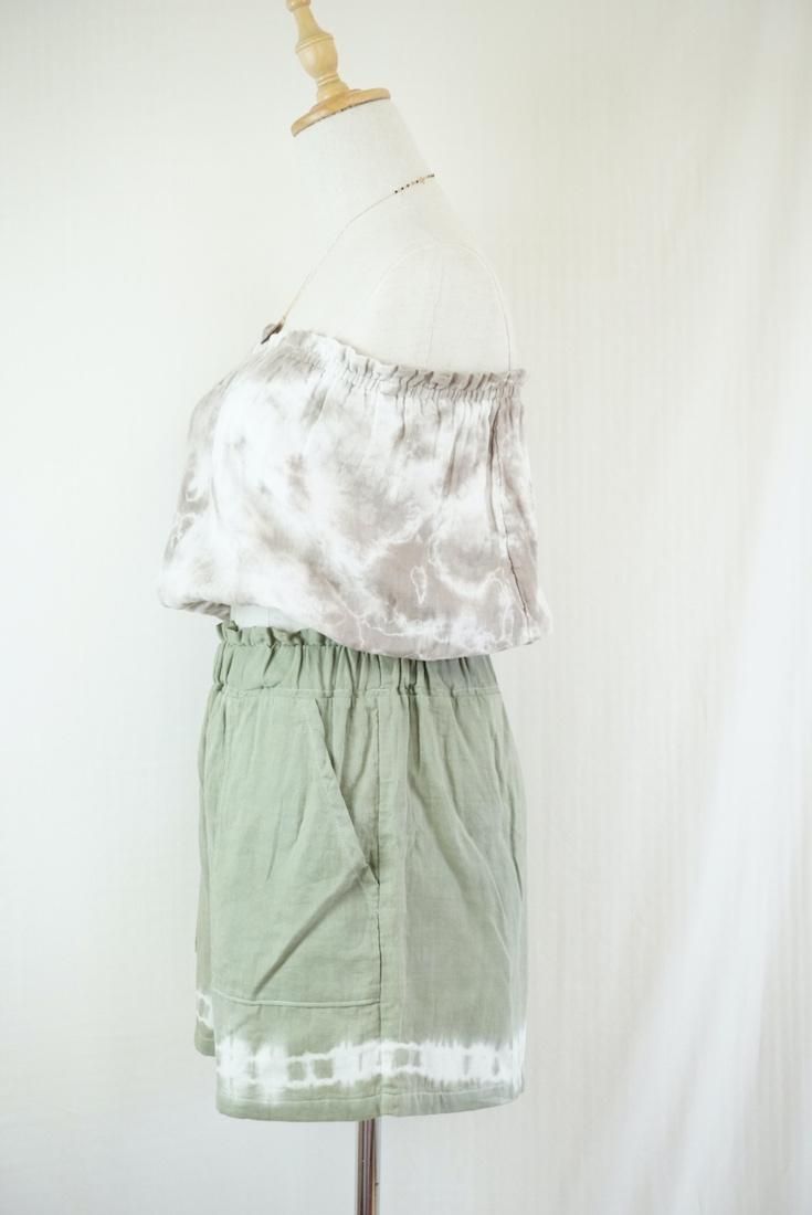 W gauze Easy Shorts Greentea 