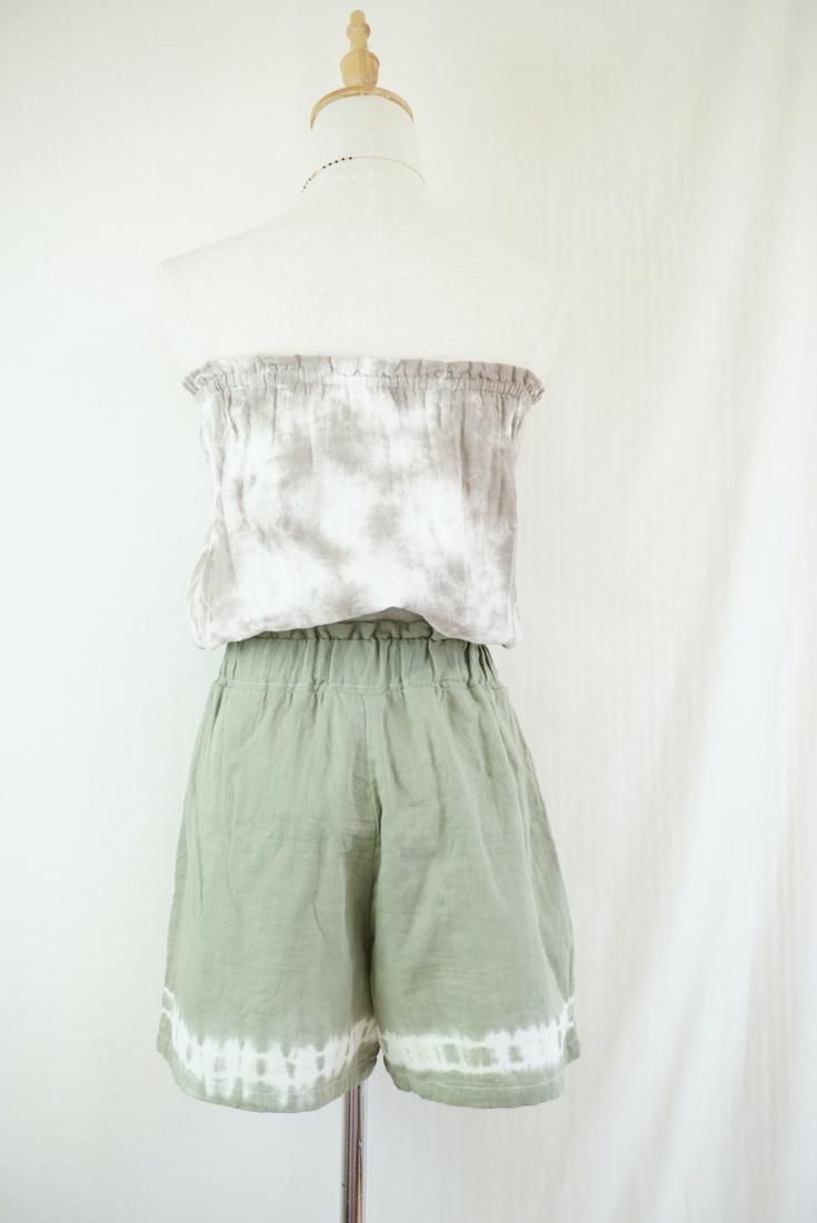 W gauze Easy Shorts Greentea 
