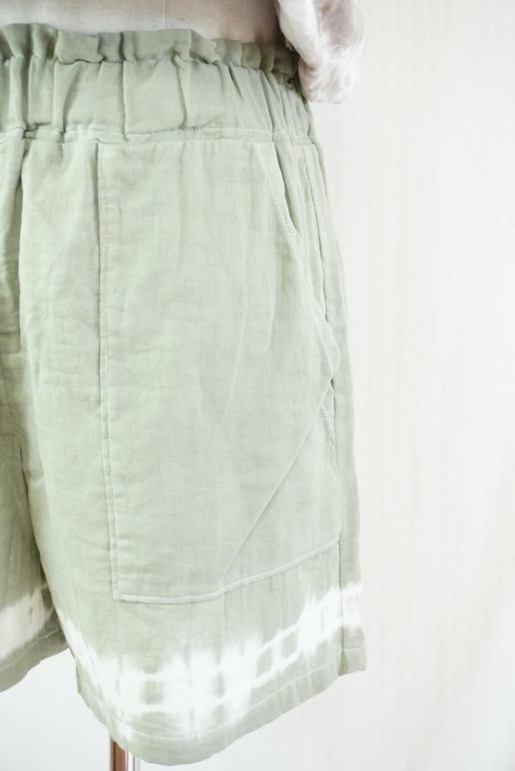 W gauze Easy Shorts Greentea 