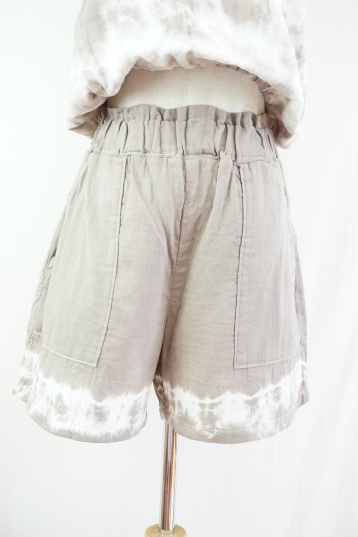 W gauze Easy Shorts Taupe