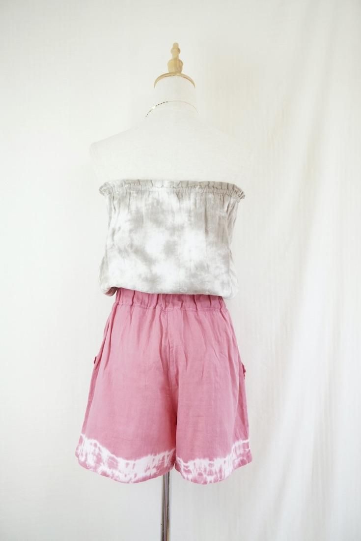 W gauze Easy Shorts Bougainvillea