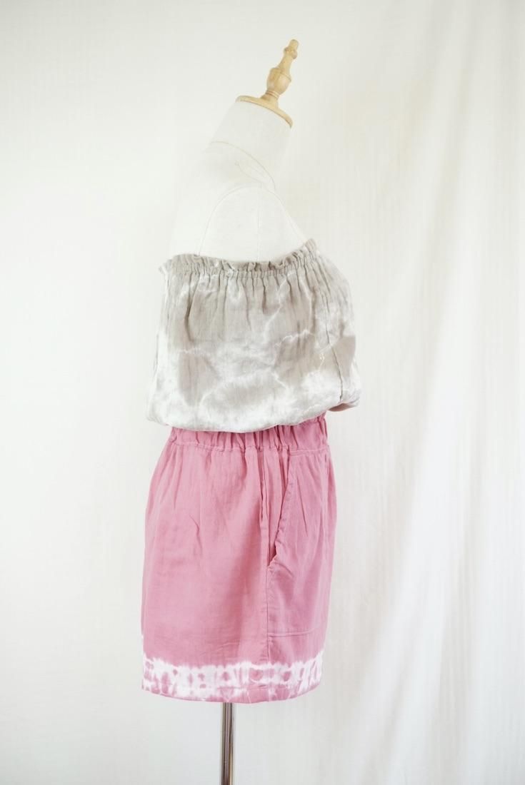 W gauze Easy Shorts Bougainvillea