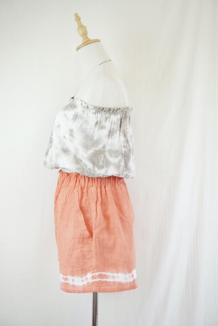 W gauze Easy Shorts Sunset time