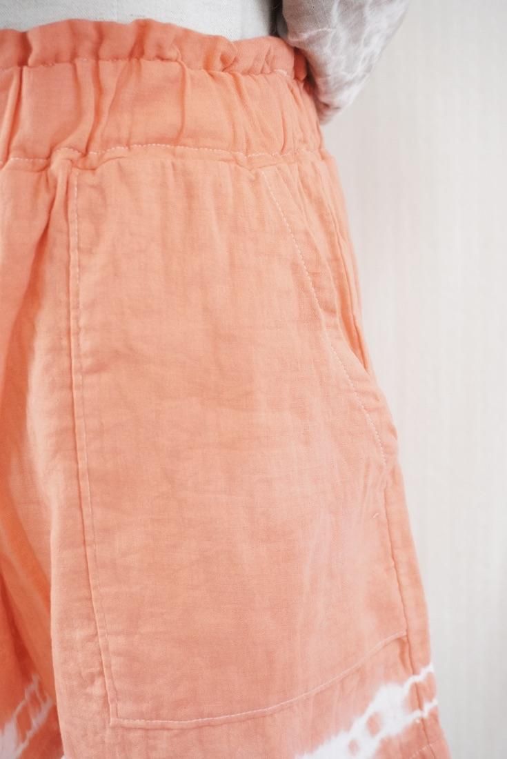W gauze Easy Shorts Sunset time