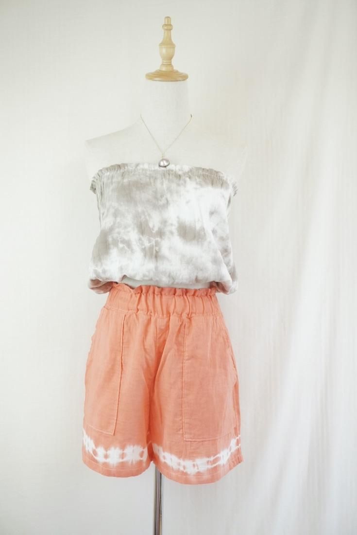 W gauze Easy Shorts Sunset time