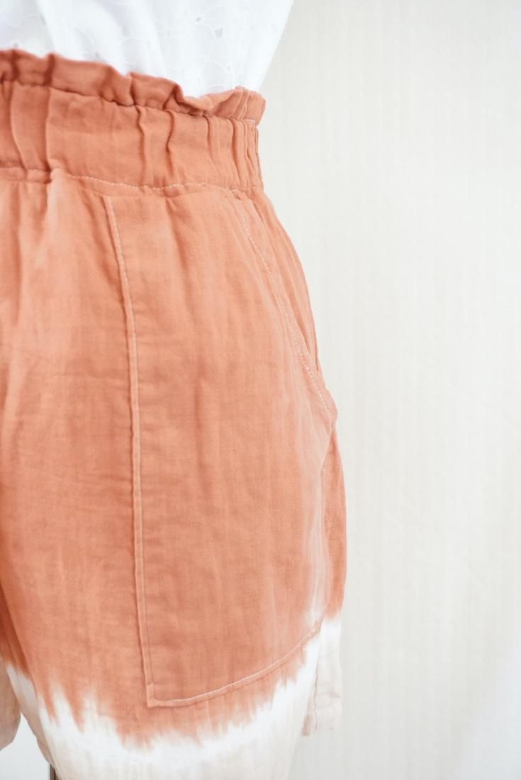 W gauze Easy Shorts Retrobrown x Sandybeach