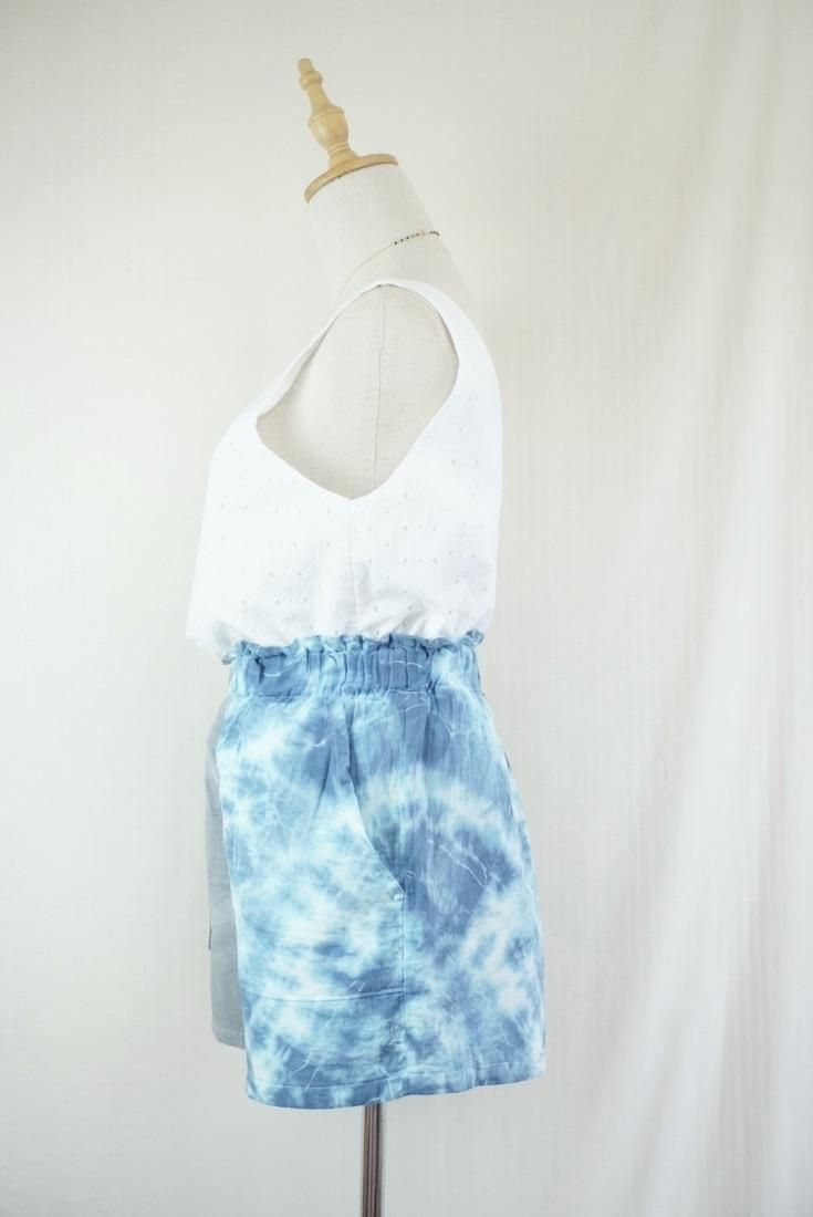 W gauze Easy Shorts Bluejeans x Lightgray