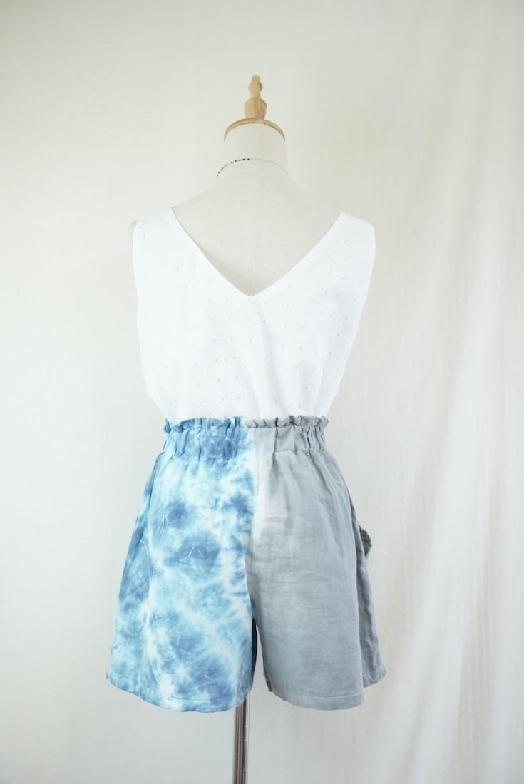 W gauze Easy Shorts Bluejeans x Lightgray