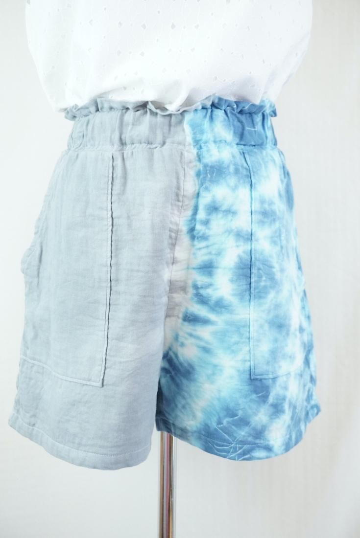 W gauze Easy Shorts Bluejeans x Lightgray
