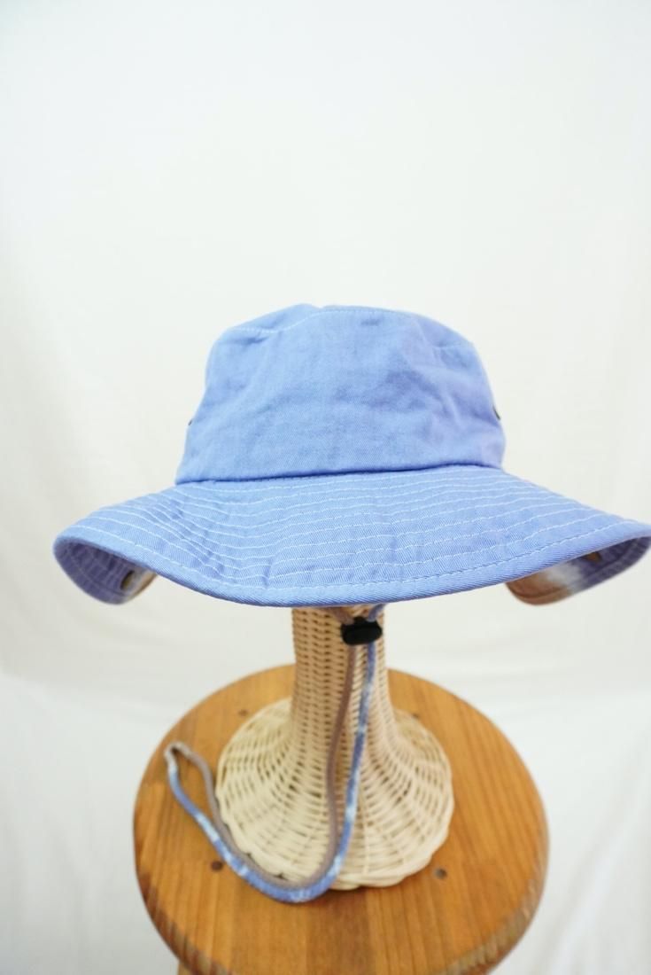 Safari Hat   Slateblue x Brown 