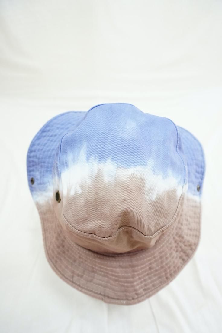 Safari Hat   Slateblue x Brown 