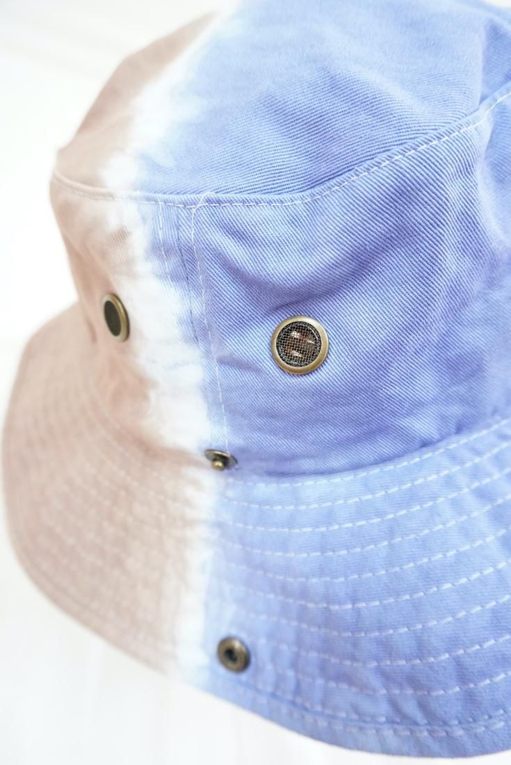 Safari Hat   Slateblue x Brown 