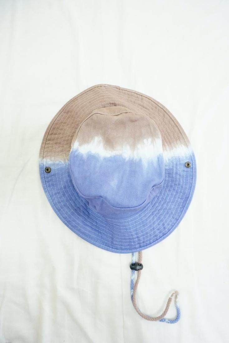 Safari Hat   Slateblue x Brown 