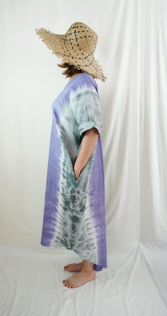 French Linen Relax Dress Ivy  