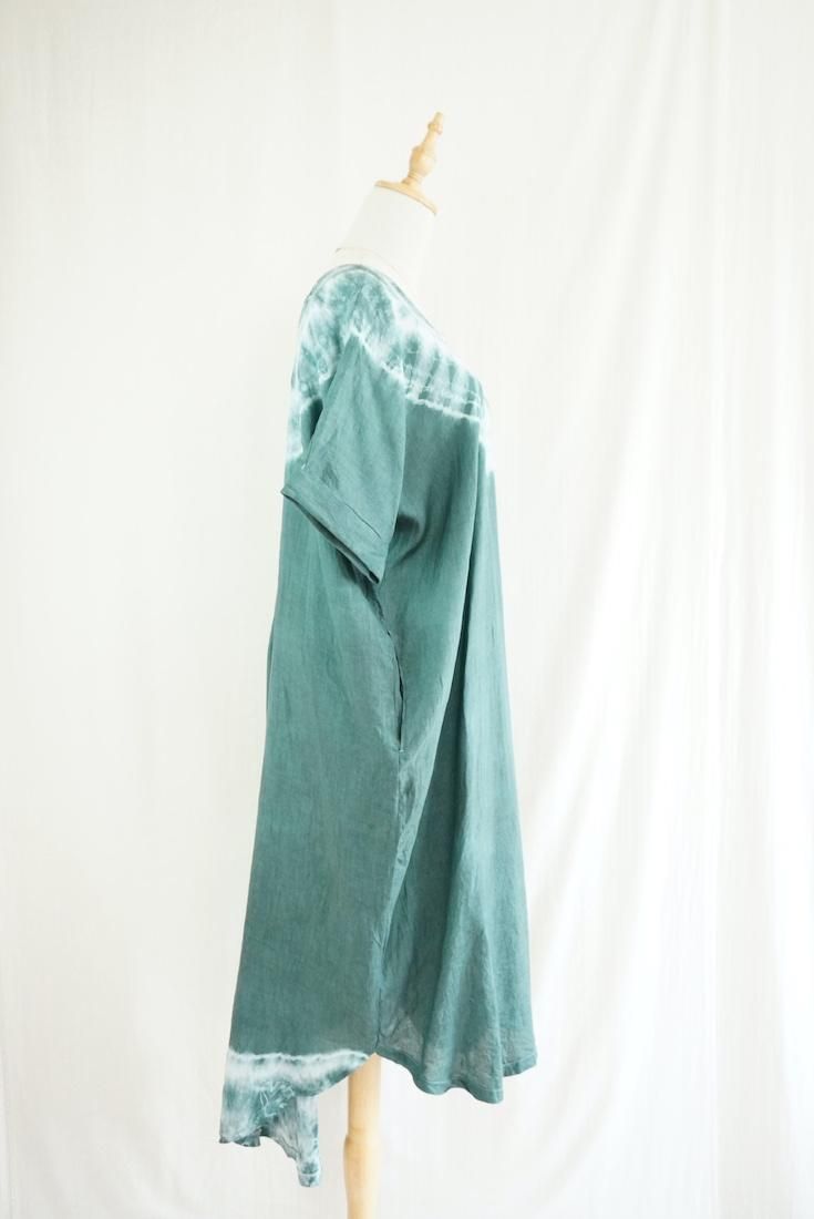 French Linen Relax Dress Ivy  
