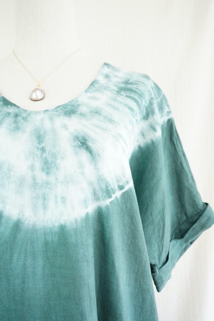 French Linen Relax Dress Ivy  