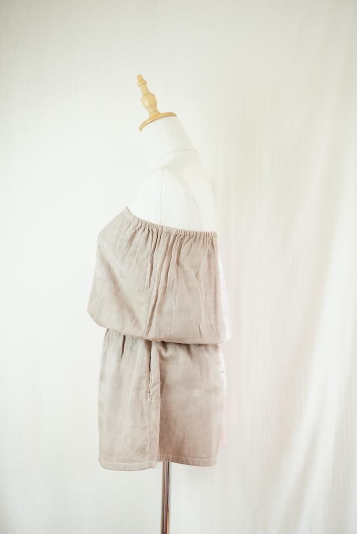 W-gauze Bare in one Espresso x Pinkbeige