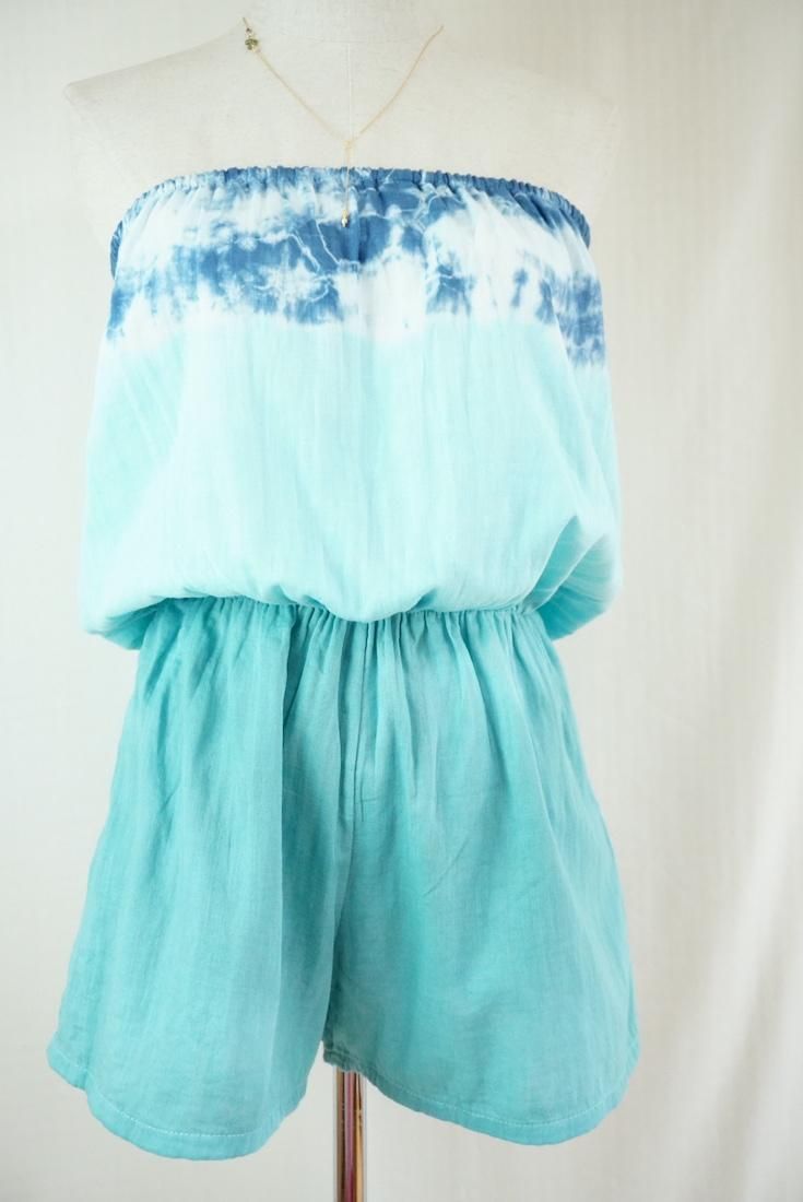 W-gauze Bare in one Turquoise x Under the sea x Navy