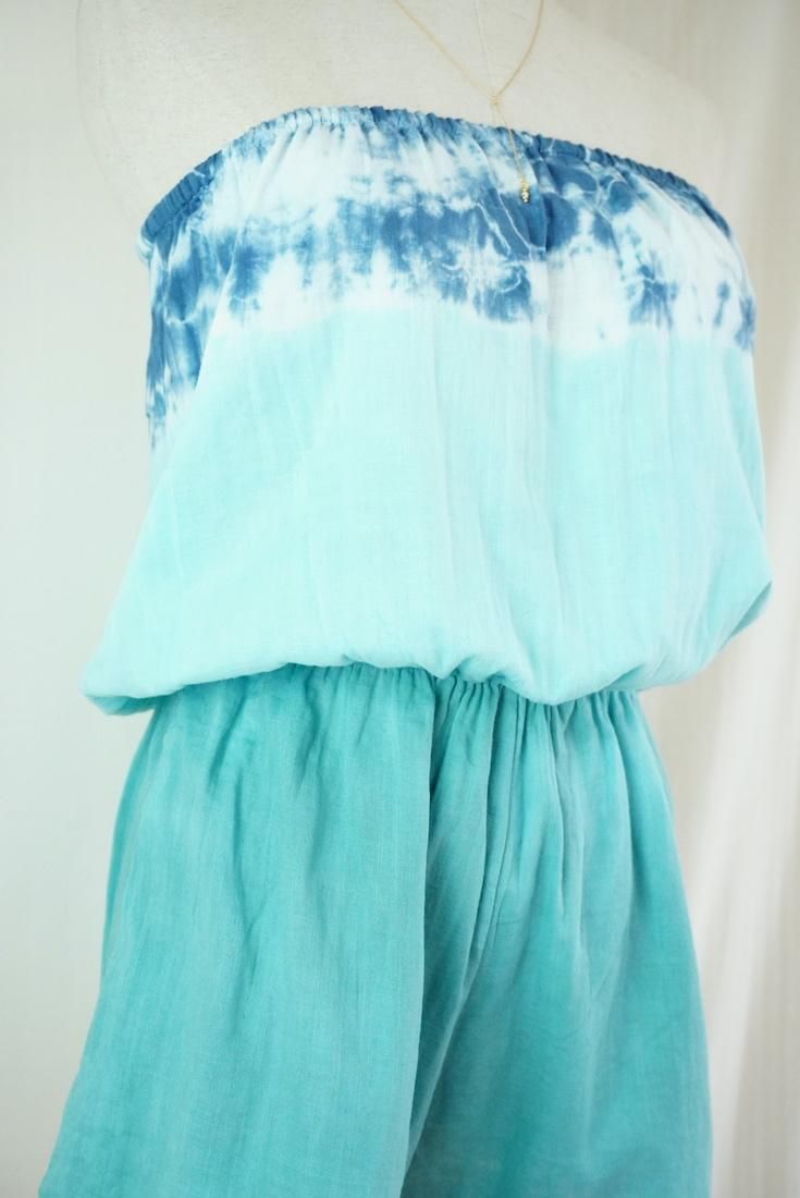 W-gauze Bare in one Turquoise x Under the sea x Navy