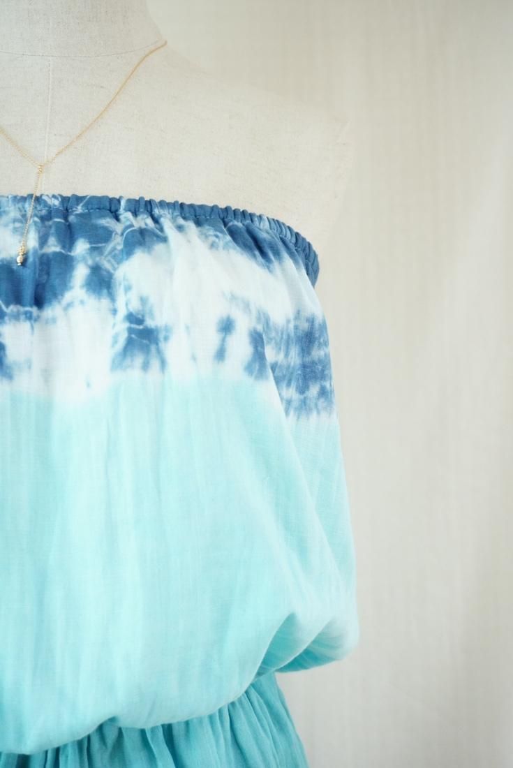 W-gauze Bare in one Turquoise x Under the sea x Navy