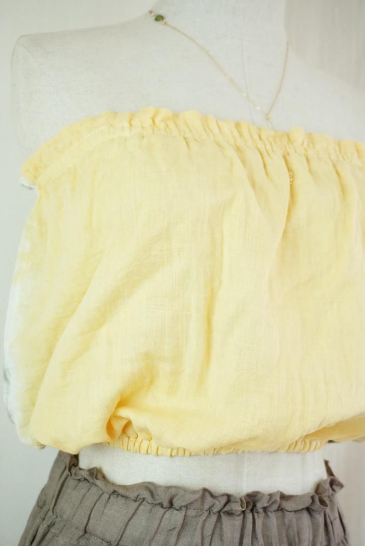 W-gauze Short Bare top