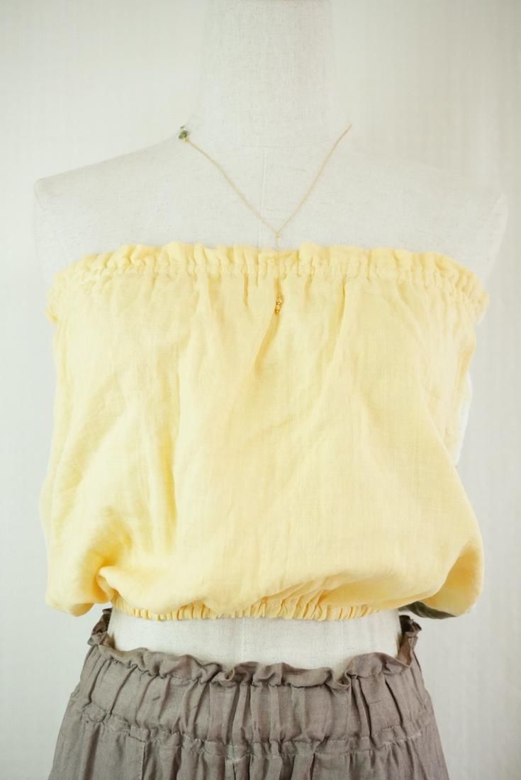 W-gauze Short Bare top