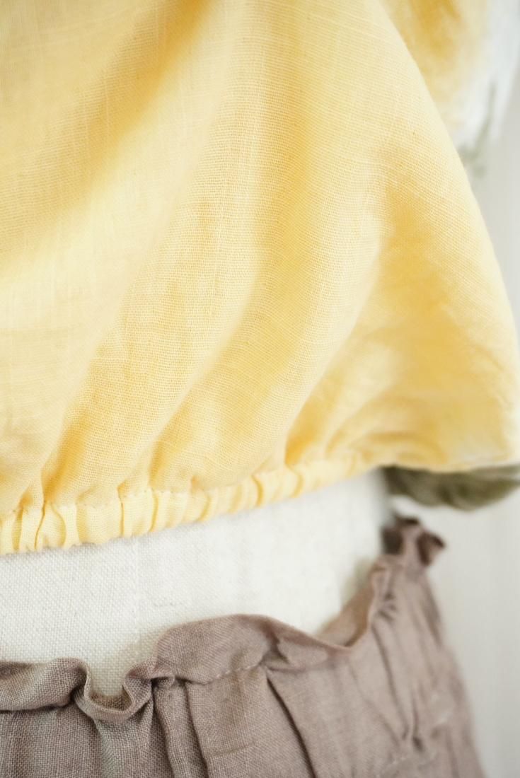 W-gauze Short Bare top
