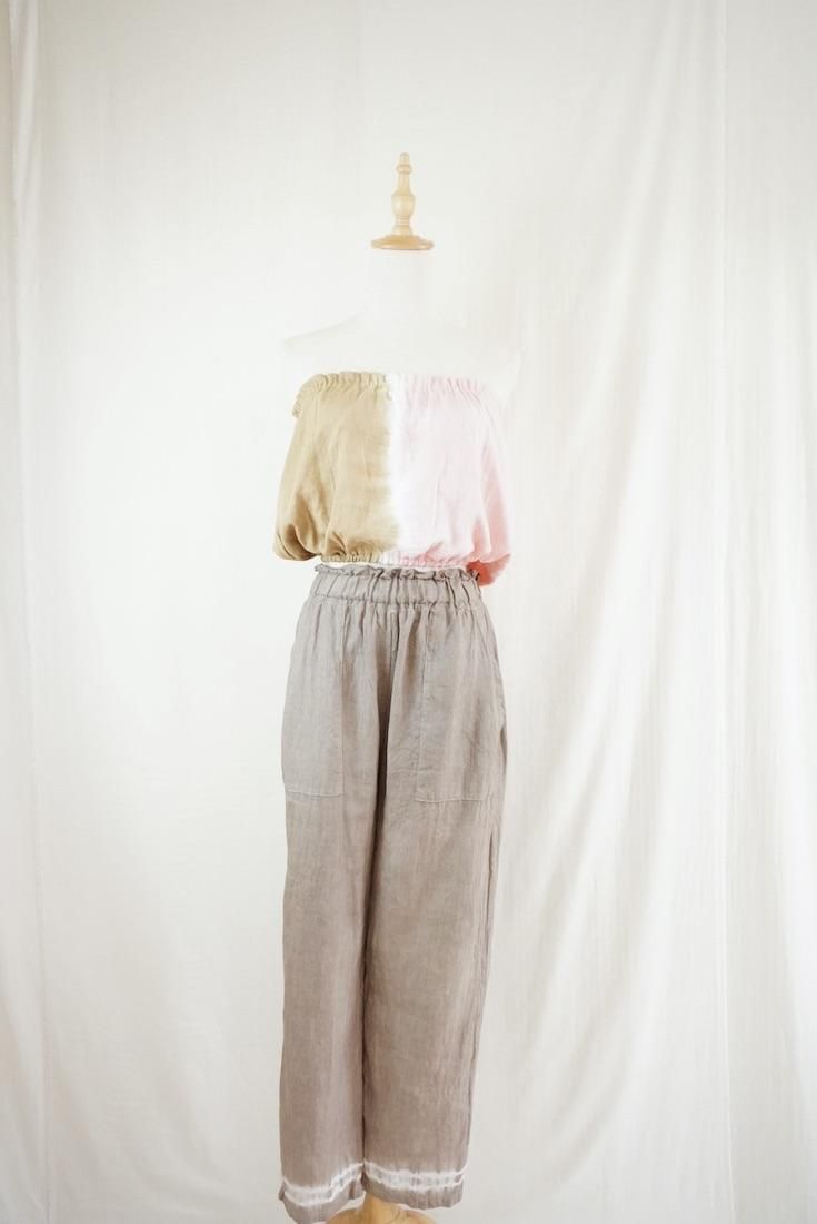 W-gauze Short Bare top