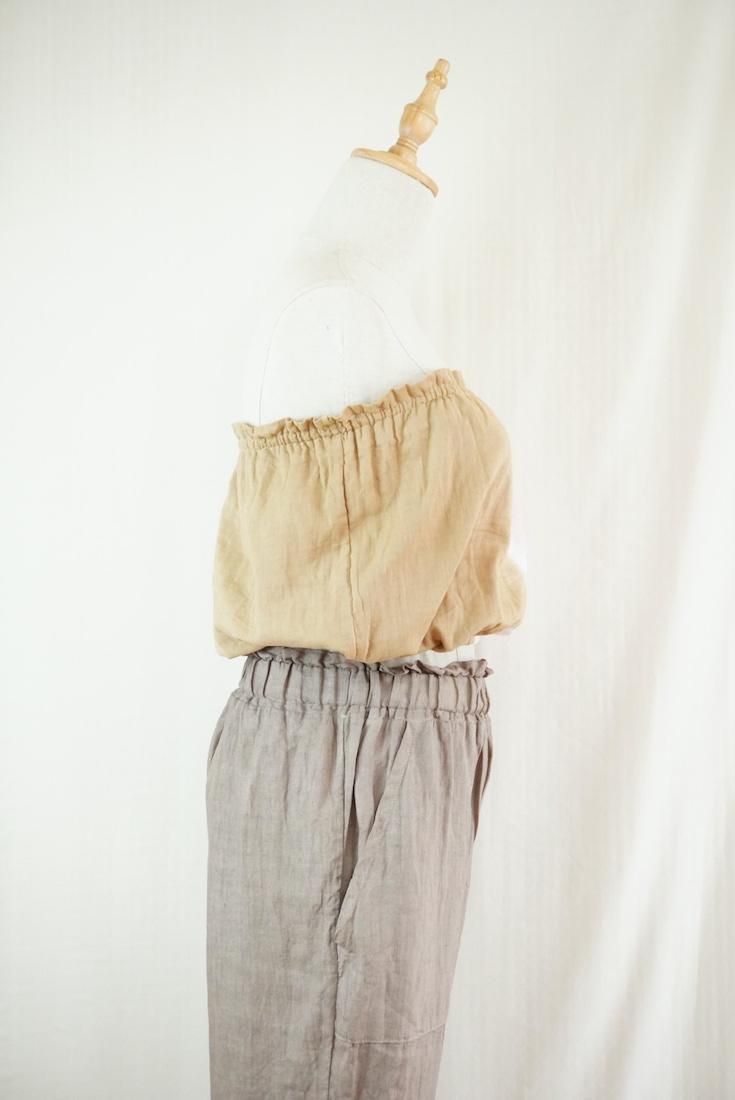 W-gauze Short Bare top