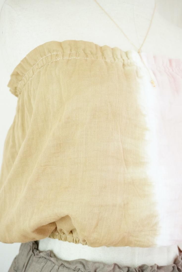 W-gauze Short Bare top