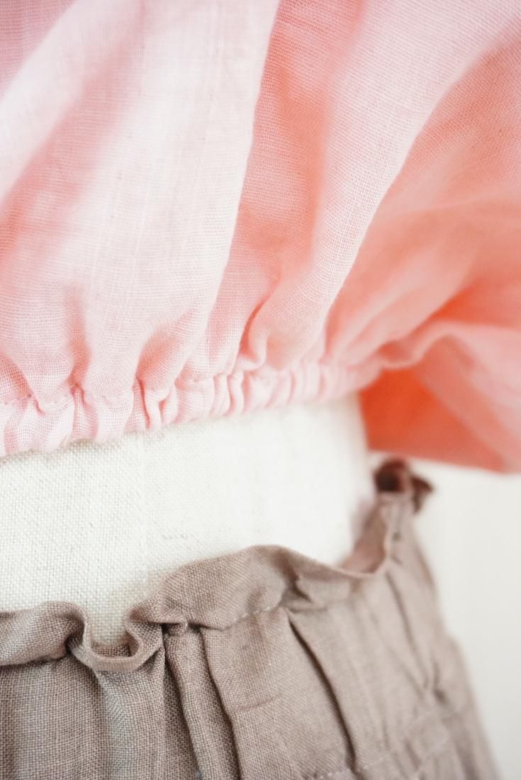 W-gauze Short Bare top