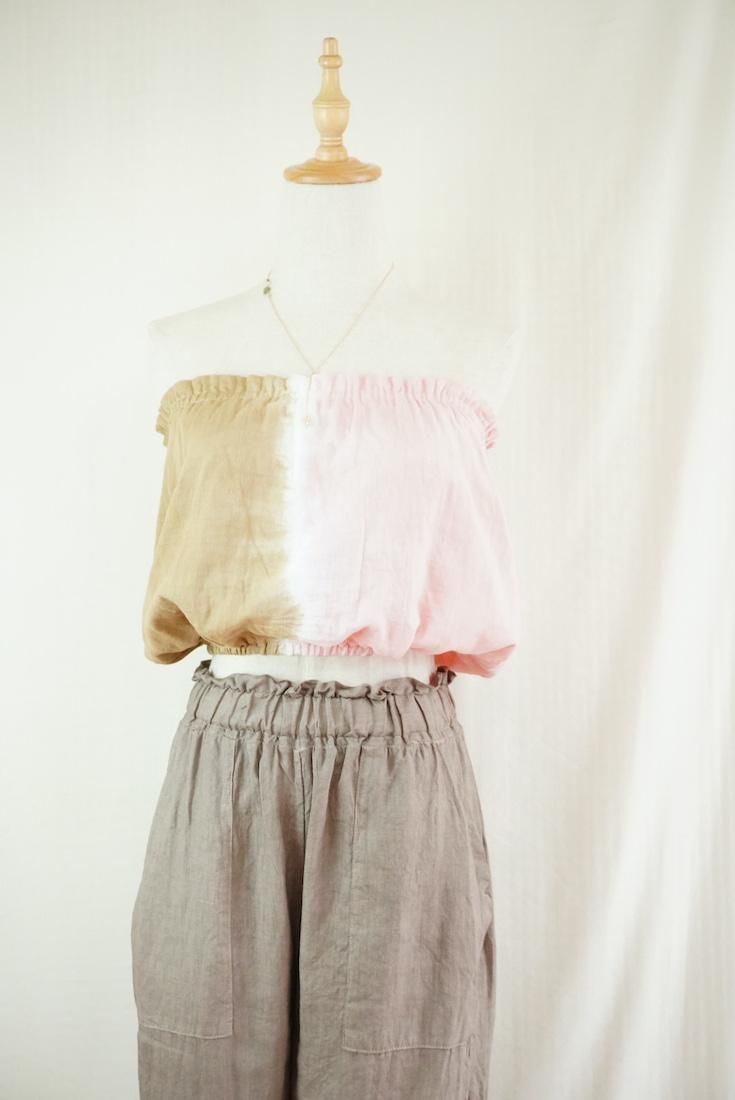 W-gauze Short Bare top