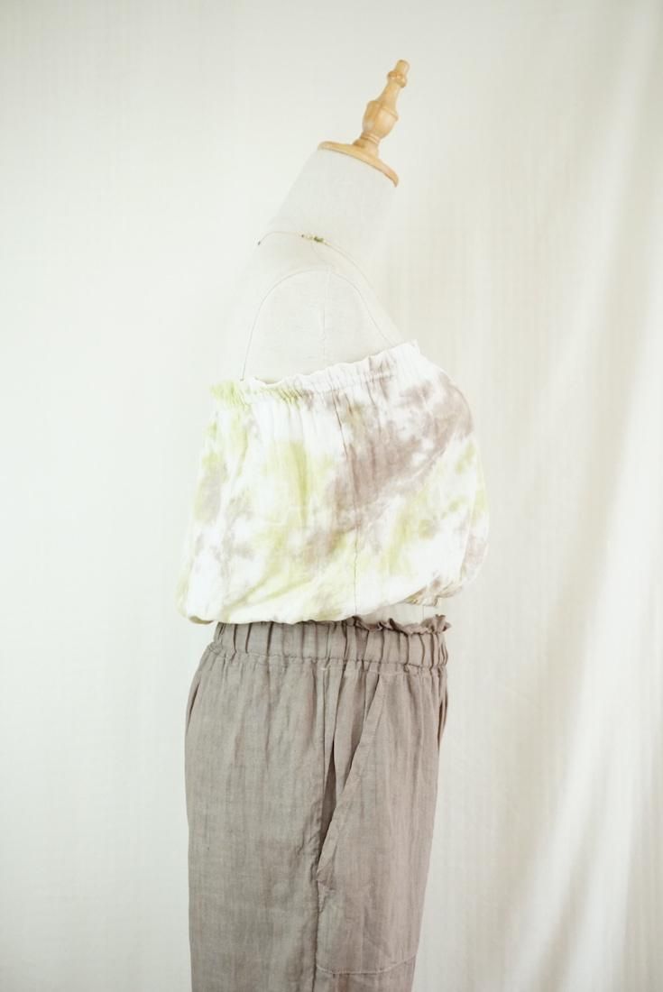 W-gauze Short Bare top