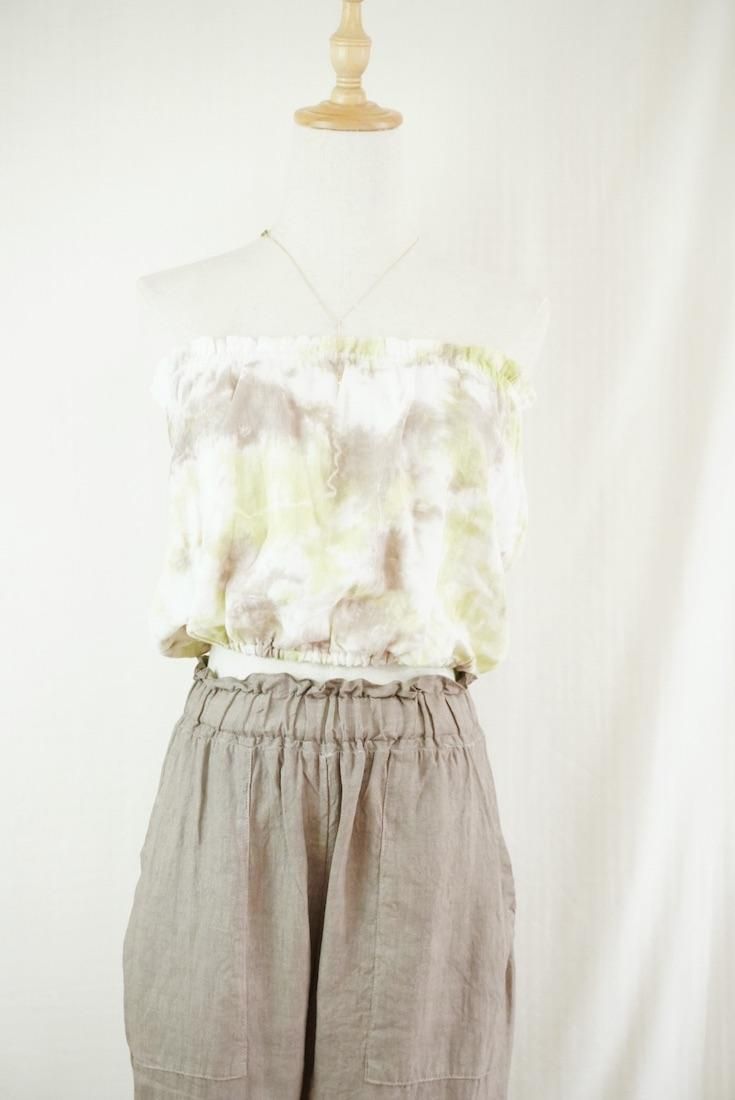W-gauze Short Bare top