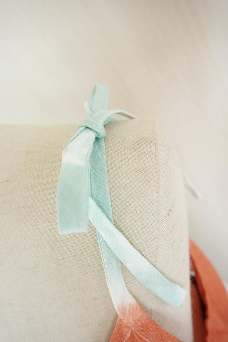 French Linen Ribbon Camisole  Retrobrown x Sage 