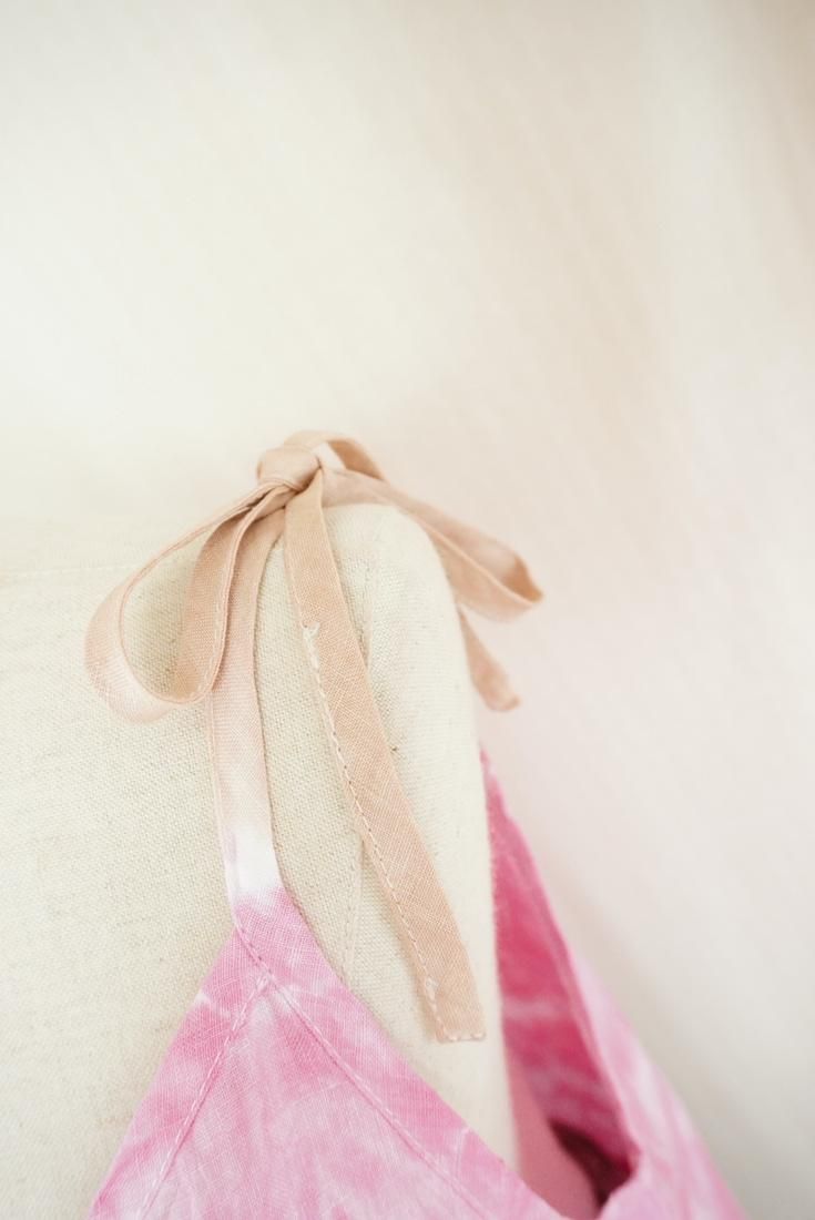 French Linen Ribbon Camisole  Bougainvillea x Cafelate