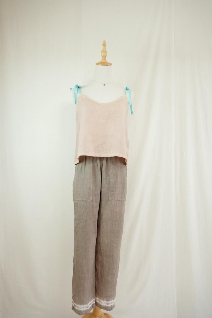 French Linen Ribbon Camisole  Cafelate x Under the sea